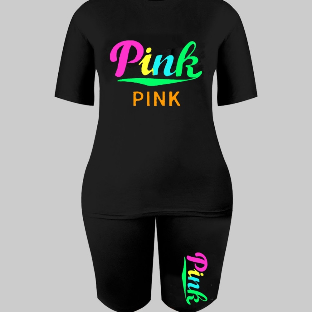 PINK letter 2 pc set
